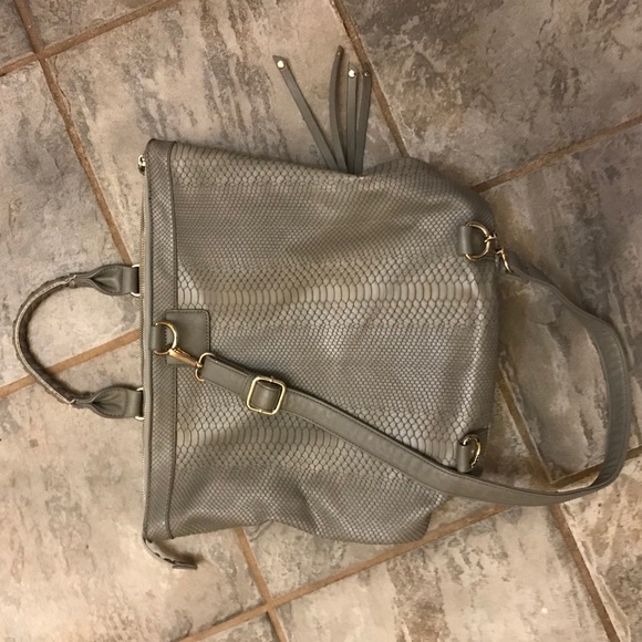 Grey backpack bag/purse - Picture 4 of 10